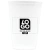 12 Pcs One Color Print 12oz Custom Frosted Cups Reusable Party Cups Cool Drinkware for Events, Party, Brand Promotion- BPA Free (Frosted) view 1