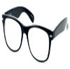 Calabria Soho 101 Oval Blue Light Blocking Reading Glasses +1.25 Black Crystal Men Women view 1