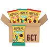 Hippeas Chickpea Puffs, Flavor Blast Variety Pack: Vegan White Cheddar Explosion and Blazin' Hot (Pack of 6), 4g Protein, 3g Fiber, Vegan, Gluten-Free, Crunchy, Plant Protein Snacks view 1