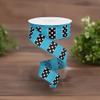 1.5" B & W Polka Dot Stripes Ribbon: Turquoise (10 Yards) Floral Arrangement Gift Wrapping Bow Crafting Wreath Wired Ribbon view 4