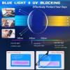 WEIMELTOY 3 Pack Blue Light Blocking Reading Glasses for Men, Stylish Half Frame Metal Computer Readers, Lightweight Spring Hinge Eyeglasses Anti Eyestrain/Glare/UV (Black, 1.5) view 4