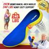 240+lbs Plantar Fasciitis Relief Insoles Men Women, 100% Memory Foam Comfort Shoe Insoles for Pain Relief, Heavy Duty High Arch Support Inserts for Flat Feet, Work Boot Orthotic Insoles Absorb Shock view 4