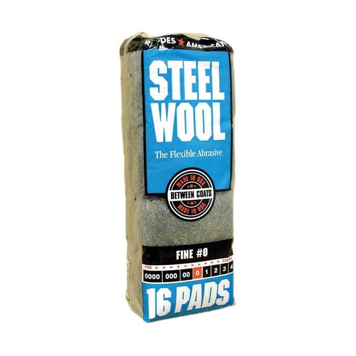 600-Pack of #0 Homax 106603-06 Rhodes American Steel Wool Pad Fine, 16-Pack