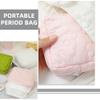 2pcs Sanitary Napkin Storage Bag Period Pouch Mini Coin Pouch Menstrual Pad Container Napkin Pouch Travel Makeup Bag Sanitary Pouch Polyester Aunt Towel Bag Outdoor view 2