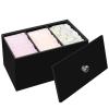 DELIPPLY Tampon Box for Bathroom, Tampons and Pads Storage Holder, Women Period Organizer Container, Black view 1