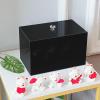 DELIPPLY Tampon Box for Bathroom, Tampons and Pads Storage Holder, Women Period Organizer Container, Black view 2
