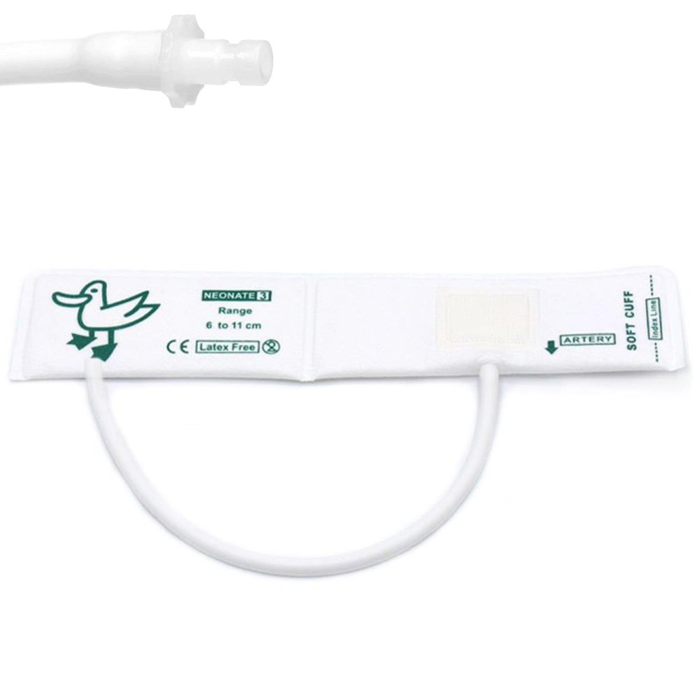 5PCS Disposable Veterinary Blood Pressure Cuff with BP 12 Connector for Animal, 6-11 cm Single Tube Replacement NIBP Neonate Cuff, #3 Size
