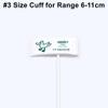 5PCS Disposable Veterinary Blood Pressure Cuff with BP 12 Connector for Animal, 6-11 cm Single Tube Replacement NIBP Neonate Cuff, #3 Size view 3