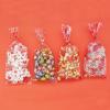 Jagrove Valentine Cellophane Treat Bags with Gold Twist Ties 100 Pieces Heart Print Plastic Bags Goodie Cookies Candy Bread Gift Bags for Valentine's Day Wedding Party Supplies view 4