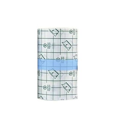Transparent PU Film Breathable Moxibustion Patch Reinforced Waterproof Dressing Tape, Medical Comfort Soft, Grid Paper Design,Suitable for Swimming,Tattoo Protection (4"x5.4yd)