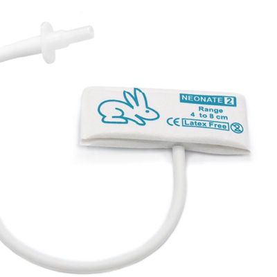 5PCS Disposable Veterinary Blood Pressure Cuff with BP 05 Connector for Animal, 4-8 cm Single Tube Replacement NIBP Neonate Cuff
