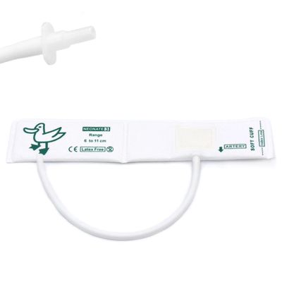 5PCS Disposable Veterinary Blood Pressure Cuff with BP 05 Connector for Animal, 6-11 cm Single Tube Replacement NIBP Neonate Cuff, #3 Size