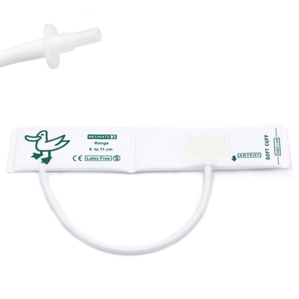 5PCS Disposable Veterinary Blood Pressure Cuff with BP 05 Connector for Animal, 6-11 cm Single Tube Replacement NIBP Neonate Cuff, #3 Size