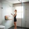 18 inch Folding Shower Seat Wall Mounted Stainless Steel, Extend Thoughtful Care to Your Family view 2