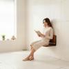 18 inch Folding Shower Seat Wall Mounted Stainless Steel, Extend Thoughtful Care to Your Family view 4