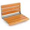 18" Folding Shower Seat Wall Mounted, Home Care Wood Bench for Inside Shower view 1