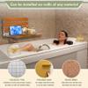 18" Folding Shower Seat Wall Mounted, Home Care Wood Bench for Inside Shower view 4