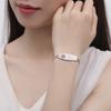 LinnaLove Heart Medical alert bracelets for Women Fashion Stainless steel Medical ID Bracelets 7-8.5" adjustable engraved Type 1 Diabetes. view 4