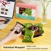 KWOLYKIM Mochi Rice Cakes, Chocolate&Green Tea White Chocolate Flavor Mochi Snacks Individually Wrapped Asian Traditional Soft Pastry Dessert Sweet Rice Cake For Leisure Time 330g/11.64oz(Pack of 11) view 4