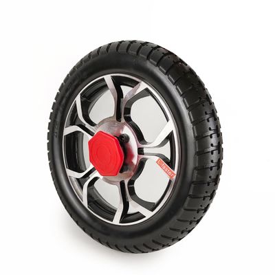 12 Inch Wheel Inflated Tire Tube With Clutch System 17mm Shaft Hole Diameter For Electric Wheelchair Bicycle Scooter (Solid wheel)