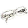 Rectangle Bling Rhinestone Reading Glasses For Women Blue Light Blocking Reader Computer Eyeglass Frame (clear, 1.25, x) view 1