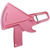 0-80mm Body Fat Measure Tester Analyzer Sebum Caliper Clamp Shaped Ruler Skinfold Test Instrument Measuring Tape (Color : Pink) view 1