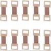 10Pcs Brown Bandage Clips, Elastic Bandage Wrap Stretch Metal Clips Replaceable Wrap Clips Replacement Fastener Fixation Clamps Hooks for Various Types Bandages, Adhesive Bandages, First Aid view 1