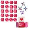 Valentine's Day Surprise Gift Box Explosion for MoneyCreative Money Gift Box Funny Ways to Give Money As A Gift for Birthday (Love 20 Box +4pc Butterfly) view 2