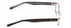 Calabria Soho 108 Oval Reading Glasses +7.00 Black/Clear Crystal Women view 3