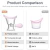 Eye Wash Cup - Silicone Manual Air Pressure Eye Cleaning Toolfor SoothingTired Eyes, Convenient and Effective Removes Dust, Makeup and Irritants (Pink) view 4