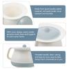 WOFASHPURET Portable Chamber Pot with Lid, 8" Bedside Urinal for Elderly, Toddlers & Adults, Heavy Duty Spittoon with Handle for Home, Hospital, Camping - Light Blue view 4