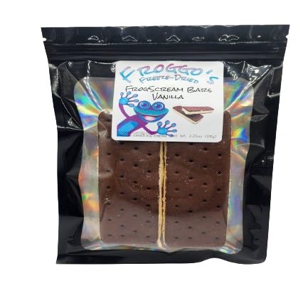 Tria Frog Treats Freeze Dried Ice Cream Sandwich Bars 2 Count (Vanilla) Unique Novelty Ice Cream Treat!