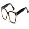 Calabria Soho 118 Square Reading Glasses +7.00 Black Brown Men Women view 1