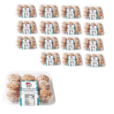 Bite Chocolate Chip Donut Muffins, 9oz, 16 Pack
