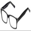 Calabria Soho 102 Rectangular Reading Glasses +1.75 Black Crystal Men Women view 1