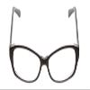 Calabria Soho 108 Oval Reading Glasses +3.50 Black/Clear Crystal Women view 2