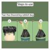 1/5 Rolls Disposable Dustbin Bag Household Large Capacity Trash Bag Kitchen Bathroom Portable Cleaning Big Plastic Bag (Color : Green-45X50cm, Size : 5 rolls-100pcs) view 4