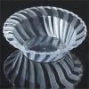 60 pcs 5 oz Clear Waved Plastic Round Bowls - Disposable Wedding Party Catering Tableware view 3
