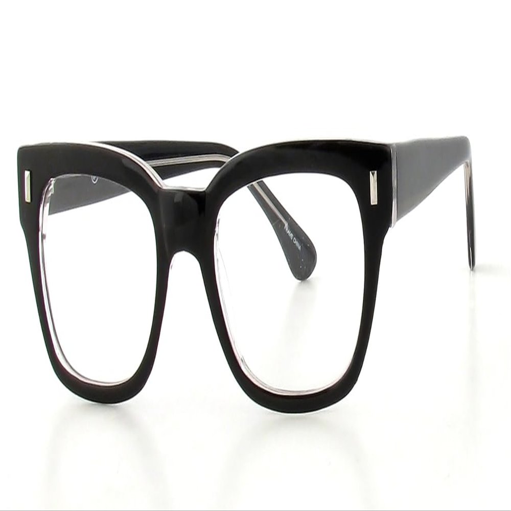 Calabria Soho 99 Panthos Reading Glasses +1.00 Black Crystal Men Women