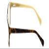 Calabria Splash 60 Cat Eye Reading Glasses +4.00 Tortoise Havana Brown Cream Men Women 127mm view 3