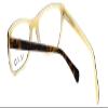 Calabria Splash 60 Cat Eye Reading Glasses +4.00 Tortoise Havana Brown Cream Men Women 127mm view 4