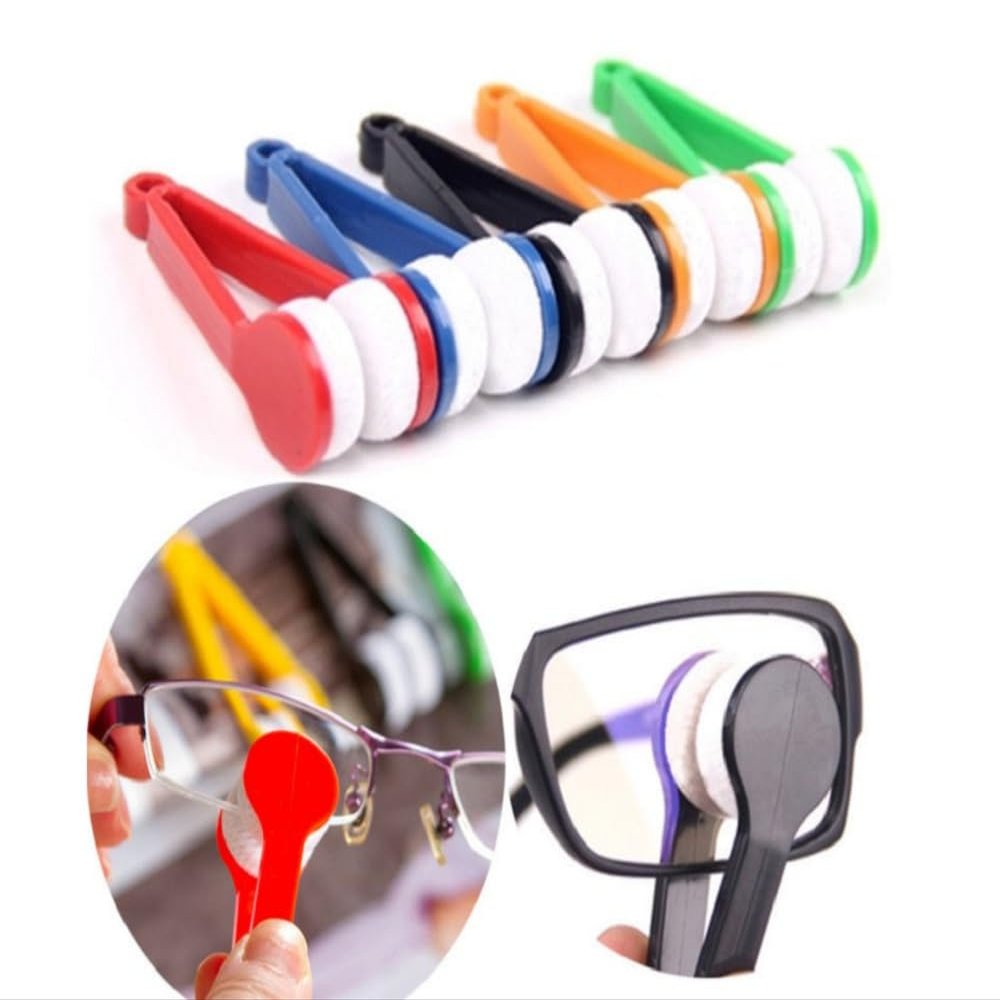 5Pcs Spectacle Glass Cleaner Eye Glasses Lens Cleaner Microfiber Cleaning Cloth Wipes Eyeglass Microfiber Brush Portable Magnetic Glass Lens Cleaner Glasses Cleaning Accessories Eyeglass Cleaning