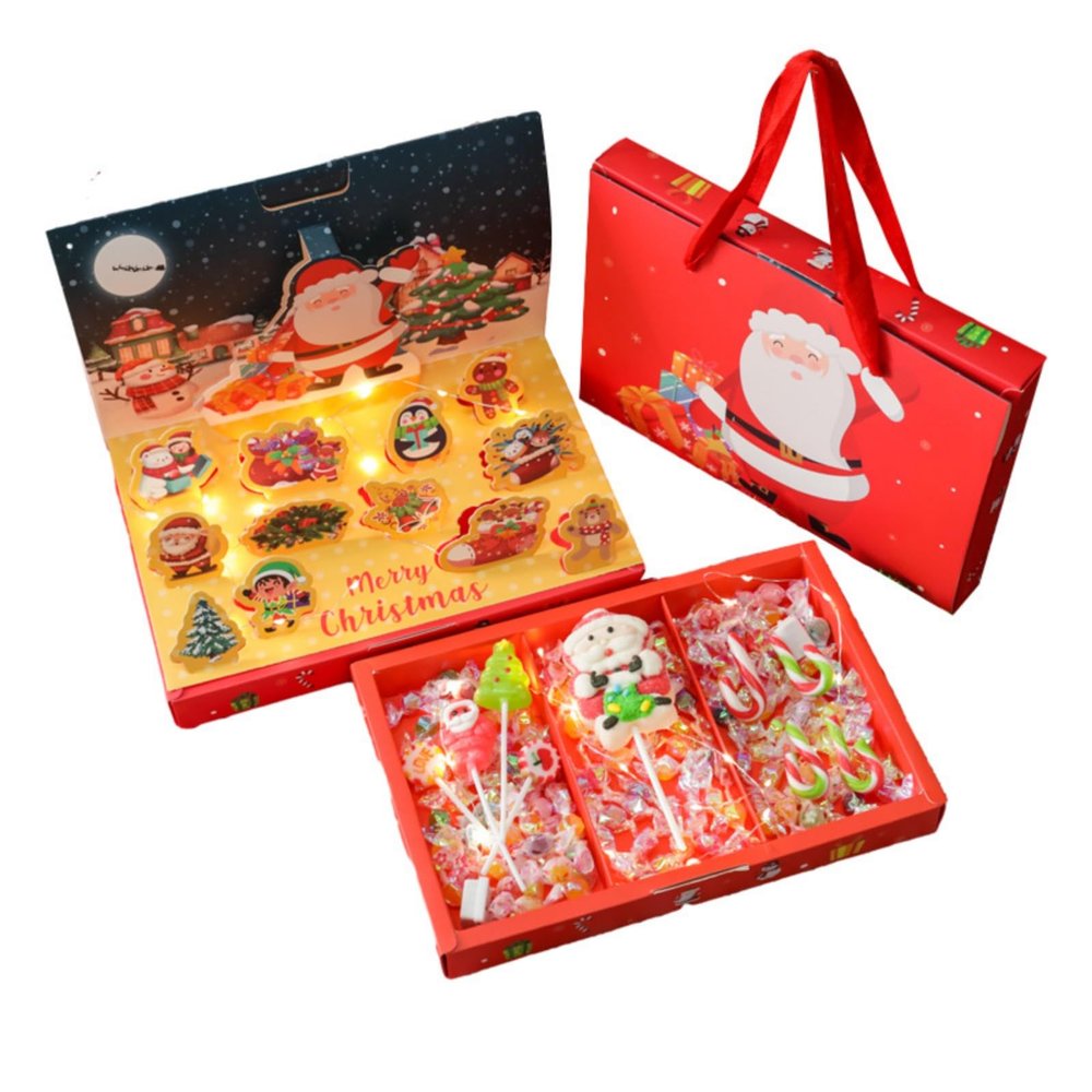 ANRAM Christmas Gift Ideas Christmas Candy Gift Box Christmas Small Gifts Accessories Ornaments Santa Tote Bag (Christmas Candy Gift Box A)