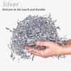 PLINJOY 4 OZ Crinkle Cut Paper Shred Filler for Gift Basket Shredded Confetti Paper Box Stuffing Easter Basket Grass (Silver) view 3