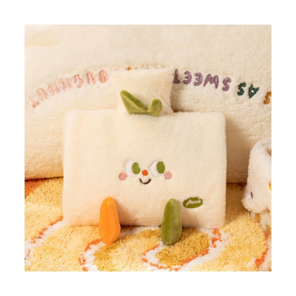 1.5L hot Water Bottle with Cover Large Waist Warmer Bag for Bed Cute Plush hot Water Bag Inserted into Both Hands