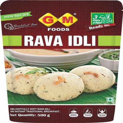 GM Foods Rava Idli 500 Gram (Pack Of 1)