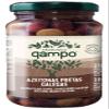 QAMPO - Premium Selected Black Galegas Olives - 3 x 13.05oz Glass Jars view 1