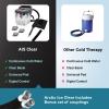 Circulating Cold Water Therapy Ice Machine Gen 2 by Arctic Ice Clear  for Knee, Elbow, Shoulder, Back Pain, Swelling, Sprains, Injuries (Arctic Ice Clear) (with Back Pad) view 2