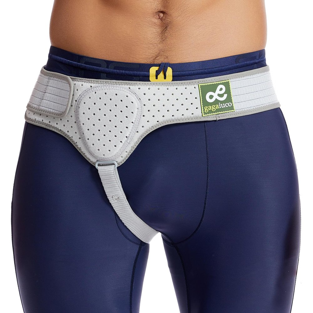 gagaiuco Inguinal Hernia Belt I For right or left side I Hernia Belt I Postoperative Men's Inguinal Hernia Support Belt for Inguinal Hernia | Adjustable Elasticity-L