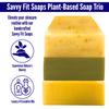 Savvy Fit Soaps Handmade Natural Soap Bar - AROMATHERAPY BARS - ZEST EVER Bar, BOOTEA Bar, FOREVER Bar Soap Bars - Plant-Based - Both Body & Face - Cruelty-Free Gift (Pack of 3) 4.5 oz/Bar view 2